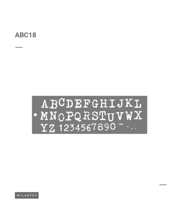 ABC 18 Letras Rotas