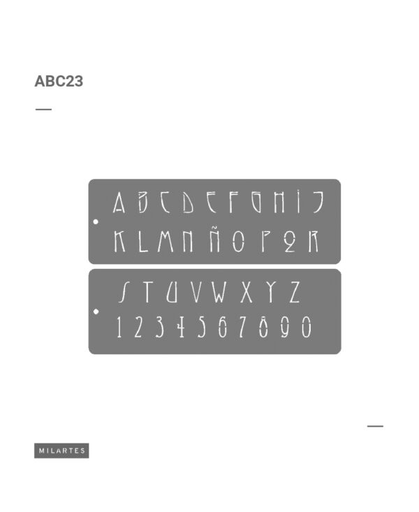 ABC 23 Letras Art Deco